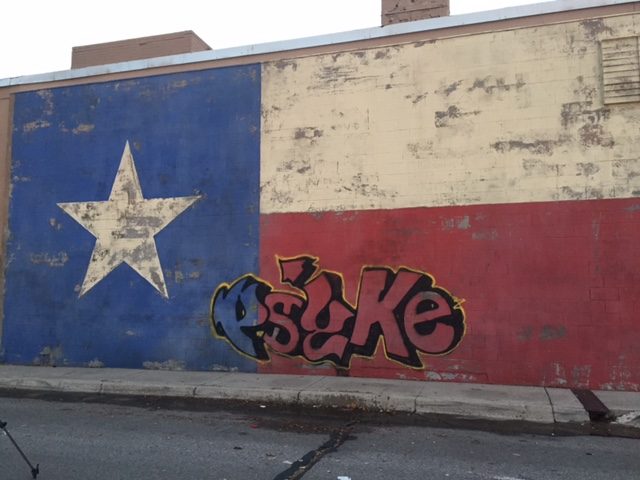 Graffiti sur le mur Better Call Saul Texas